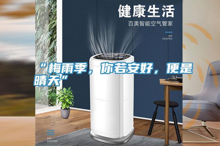 “梅雨季，你若安好，便是晴天”