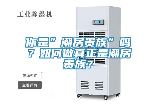 你是”潮房贵族”吗？如何做真正是潮房贵族？