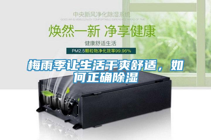 梅雨季让生活干爽舒适，如何正确除湿