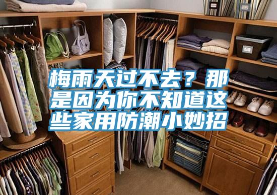梅雨天过不去？那是因为你不知道这些家用防潮小妙招