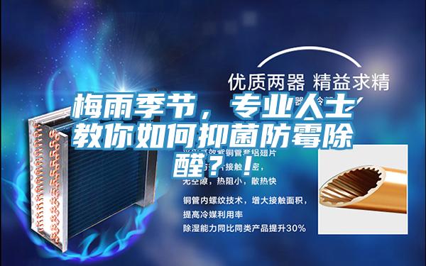 梅雨季节，专业人士教你如何抑菌防霉除醛？！