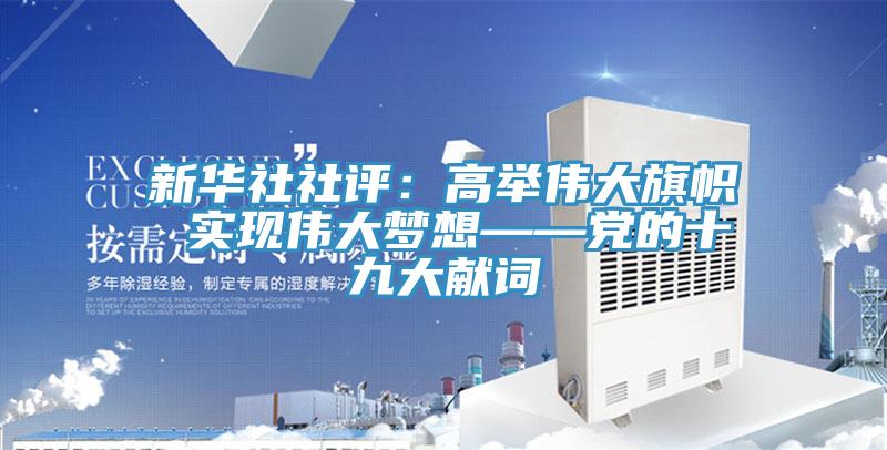 新华社社评：高举伟大旗帜 实现伟大梦想——党的十九大献词