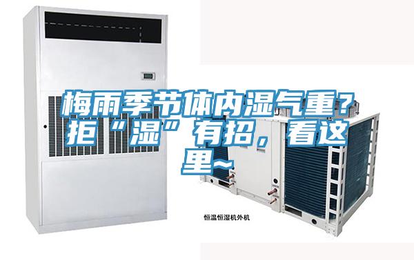 梅雨季节体内湿气重？拒“湿”有招，看这里~