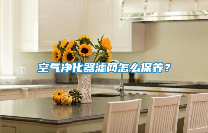 空气净化器滤网怎么保养？