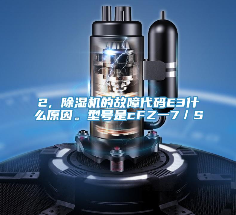 2, 抖音成人版下载的故障代码E3什么原因。型号是cFZ一7／S