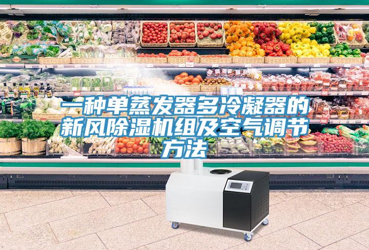 一种单蒸发器多冷凝器的新风抖音成人版下载组及空气调节方法