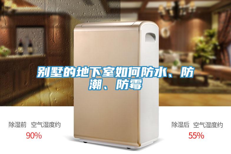 别墅的地下室如何防水、防潮、防霉