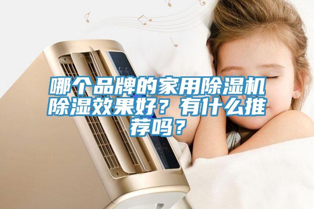 哪个品牌的家用抖音成人版下载除湿效果好？有什么推荐吗？