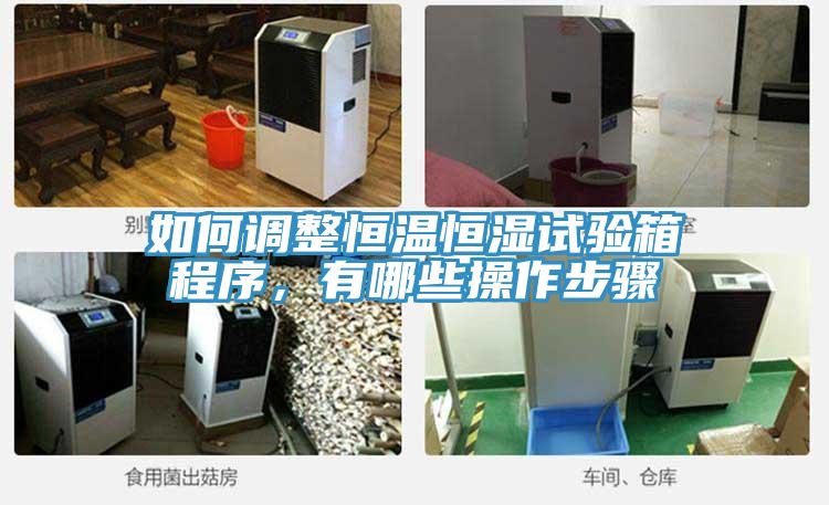 如何调整恒温恒湿试验箱程序，有哪些操作步骤