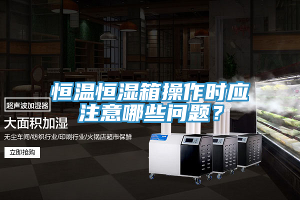 恒温恒湿箱操作时应注意哪些问题？