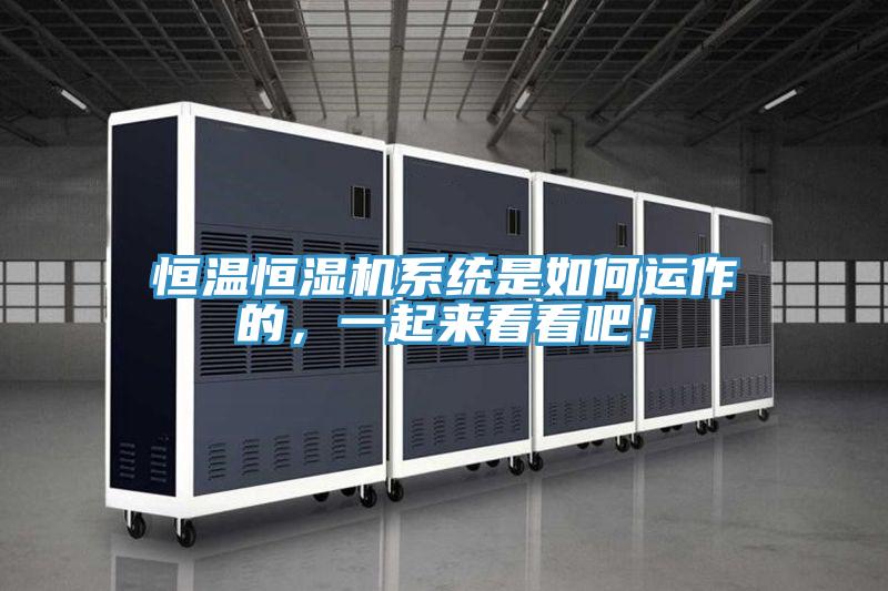 恒温恒湿机系统是如何运作的，一起来看看吧！