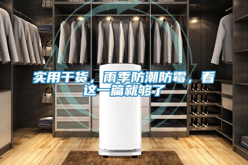实用干货，雨季防潮防霉，看这一篇就够了