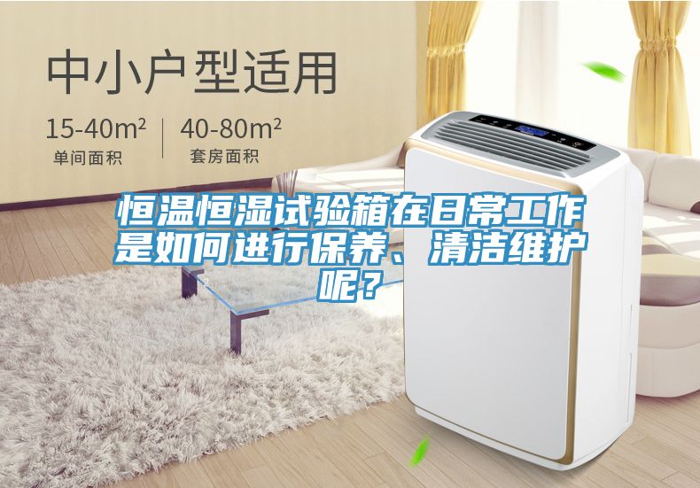 恒温恒湿试验箱在日常工作是如何进行保养、清洁维护呢？