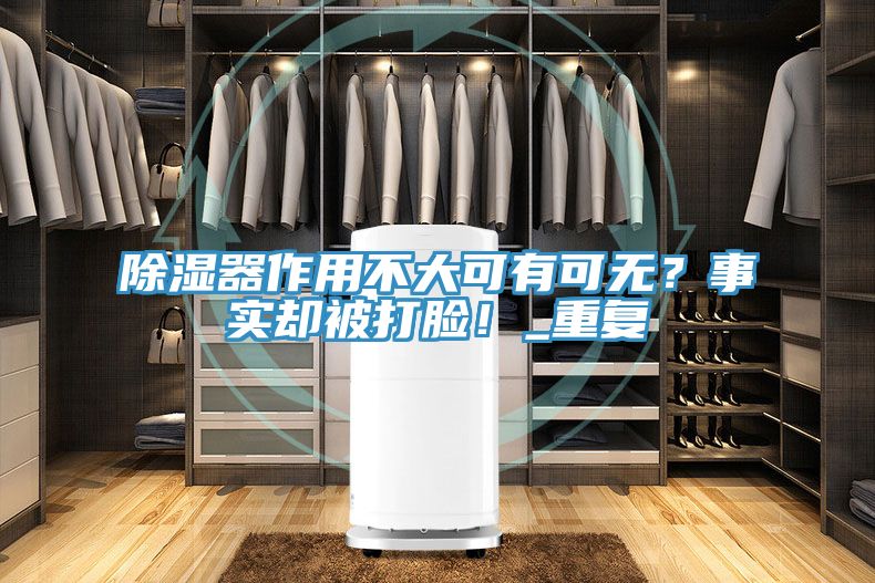 除湿器作用不大可有可无？事实却被打脸！_重复
