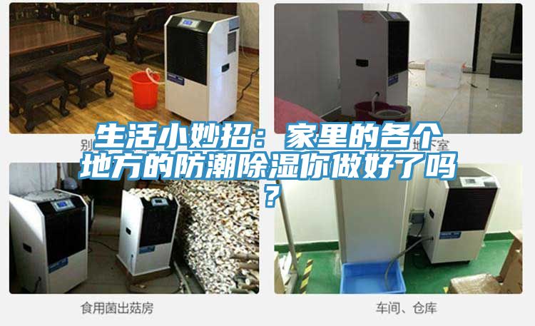 生活小妙招：家里的各个地方的防潮除湿你做好了吗？